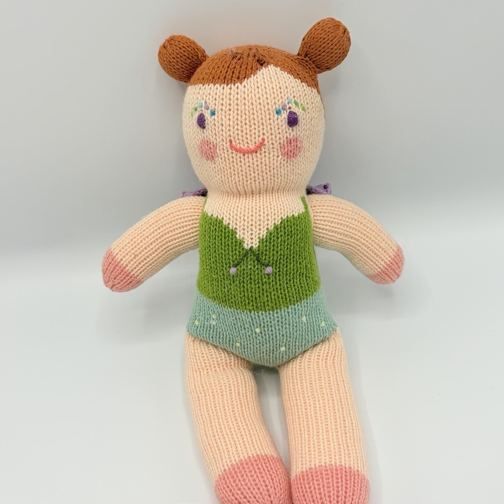 Blabla Girls Knit Doll Aletta the Butterfly Pink Green Blue Purple Fairy 12 Read